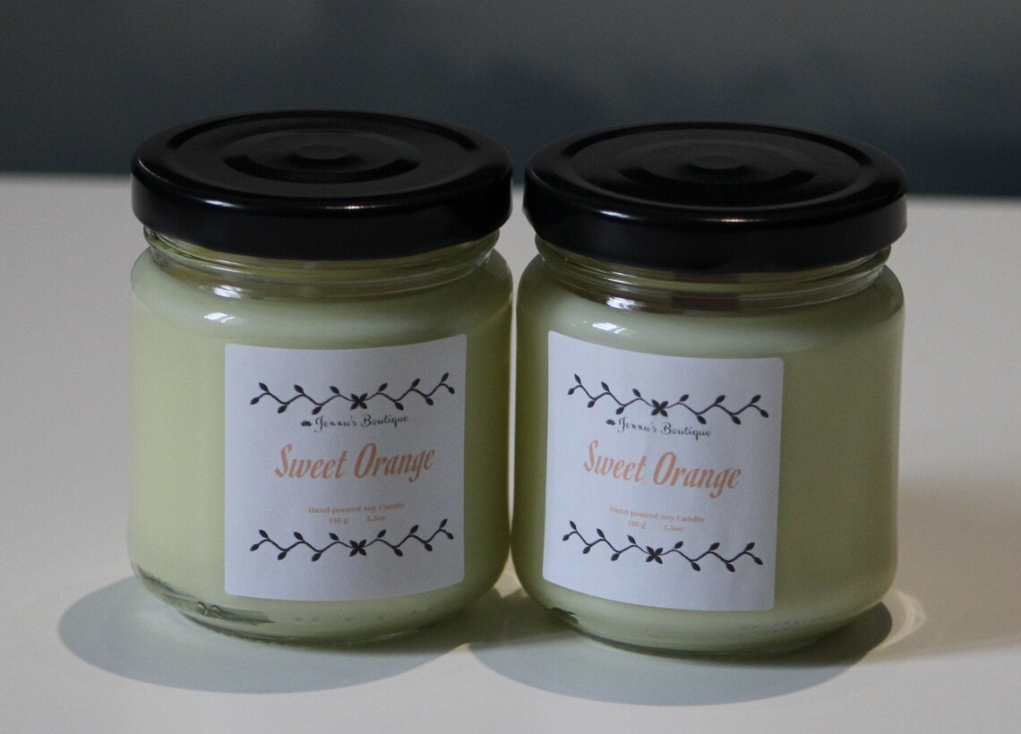 Handmade Scented Soy Candle, Cotton Wick, Container Candle, Home Decor