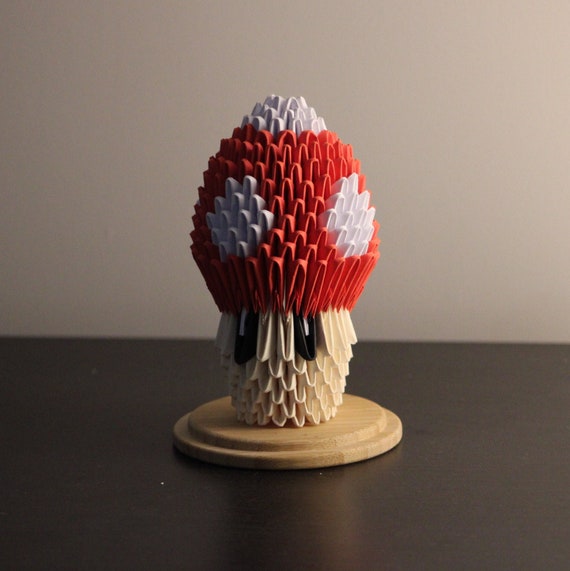 3D Origami 1up Mushroom Storage Container Home Decor Etsy
