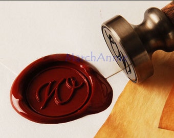 Alphabets Wax Seal Stamp - Calligraphic initial seal - Wax seal stamp A - Z