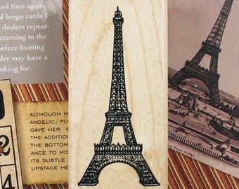 Eiffel Tower Stamp - Rubber Stamp - Deco Stamp - Diary Stamp
