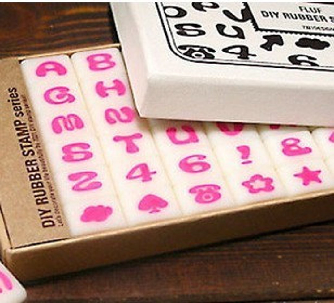 36 Pcs/box FLUF Rubber Stamp Set Alphabet Stamp Set Letter Etsy