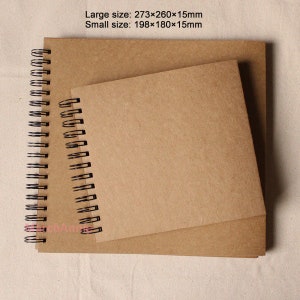 Kraft Notebook, Blank Sketchbook, Sketch Paper for Drawing, Kraft Notepad 