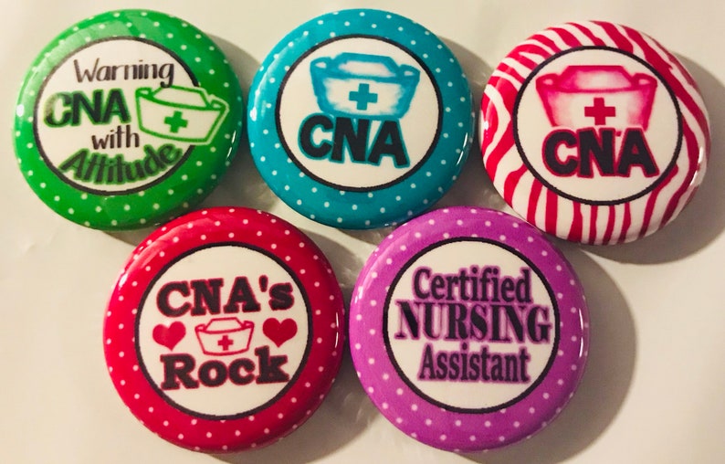 CNA Medical buttons pins pinbacks 1 inch Set of 15 Etsy