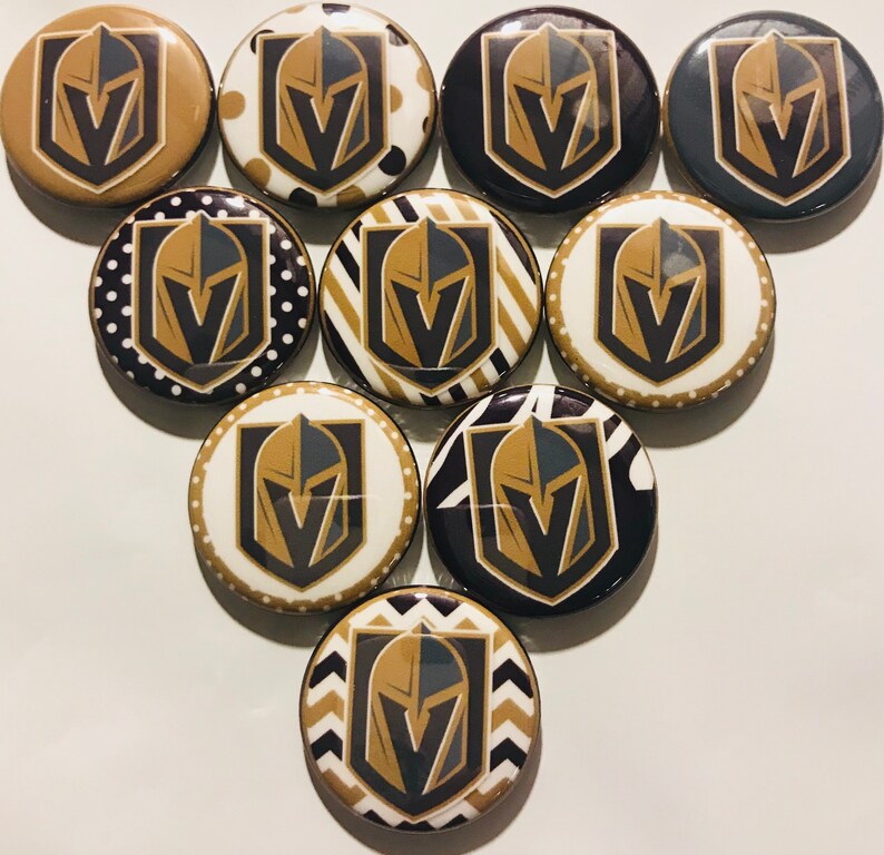 Golden Knights Las Vegas Buttons Pins Pinbacks 1 Inch Etsy