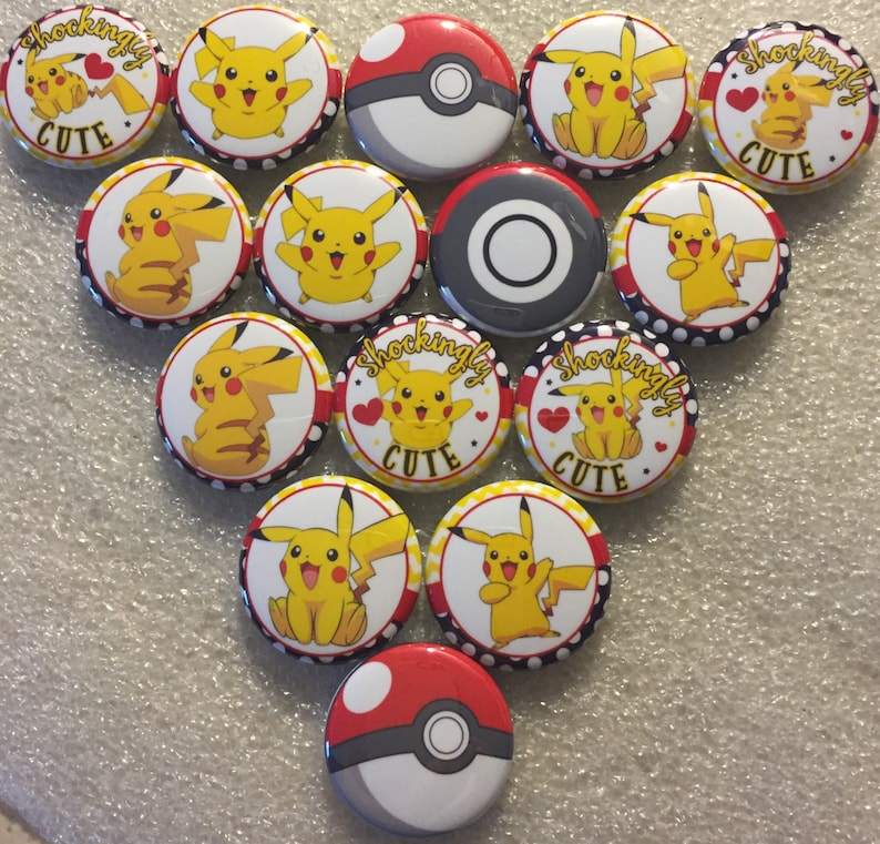 sewing 1 pins pony tails shanks magnets Pokemon 10pc flatbacks crafts scrapbooking