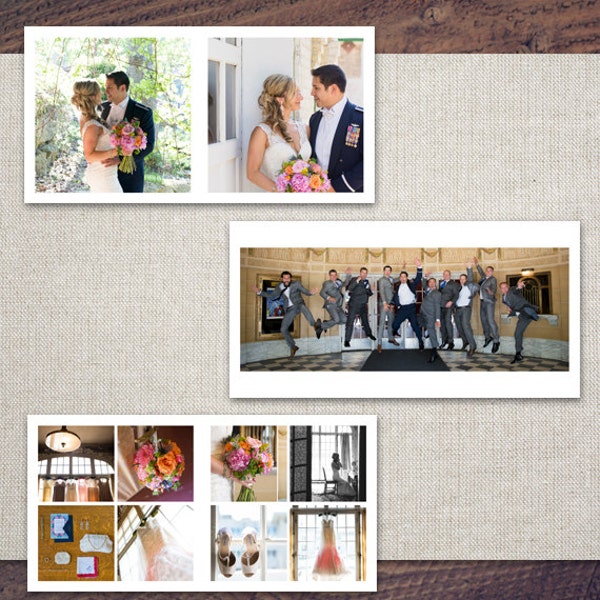 Layflat Wedding Album | 25 Spreads Wedding Album Design Templates | Digital Album Photoshop Templates | 12 x 12 Wedding Design Spreads