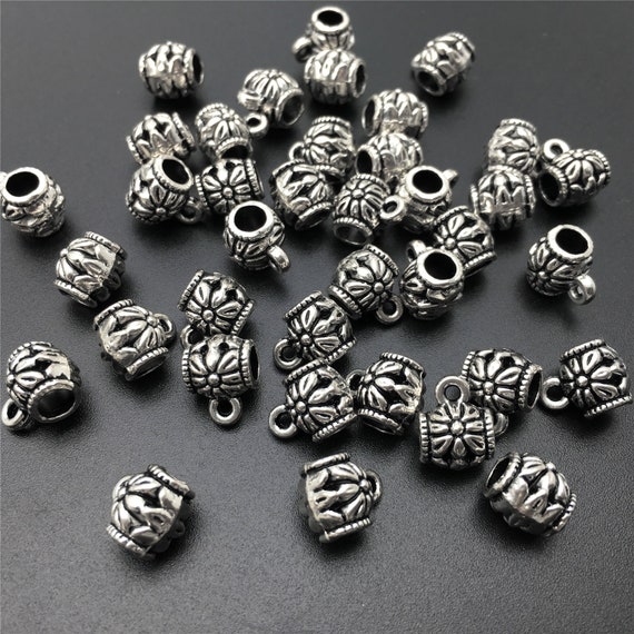 Nice 30pcs Tibetan Silver Spacers Beads Jewelry Findings 5X8mm Nice 30pcs Tibetan Silver Spacers Beads Jewelry Findings 5X8mm