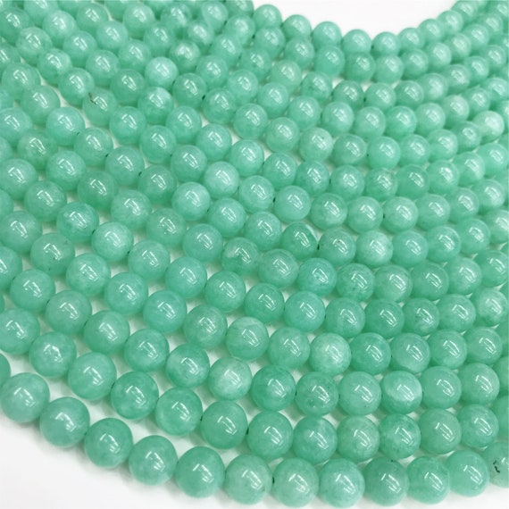 Light Blue Sponge Quartz Round Beads gemstone Loose Beads 8mm Etsy