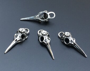 20pcs Antique Silver Vulture Charms ,Vulture Pendants,Large Charms 40x12mm