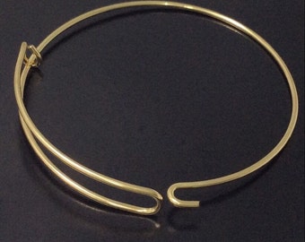 Open  Style  Bangle  , Charm Bangle- Jewelry Supplies Beads and Craft supplies Jewelry Making Gold  plating