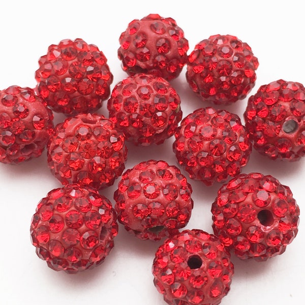 Red Crystal Balls Etsy