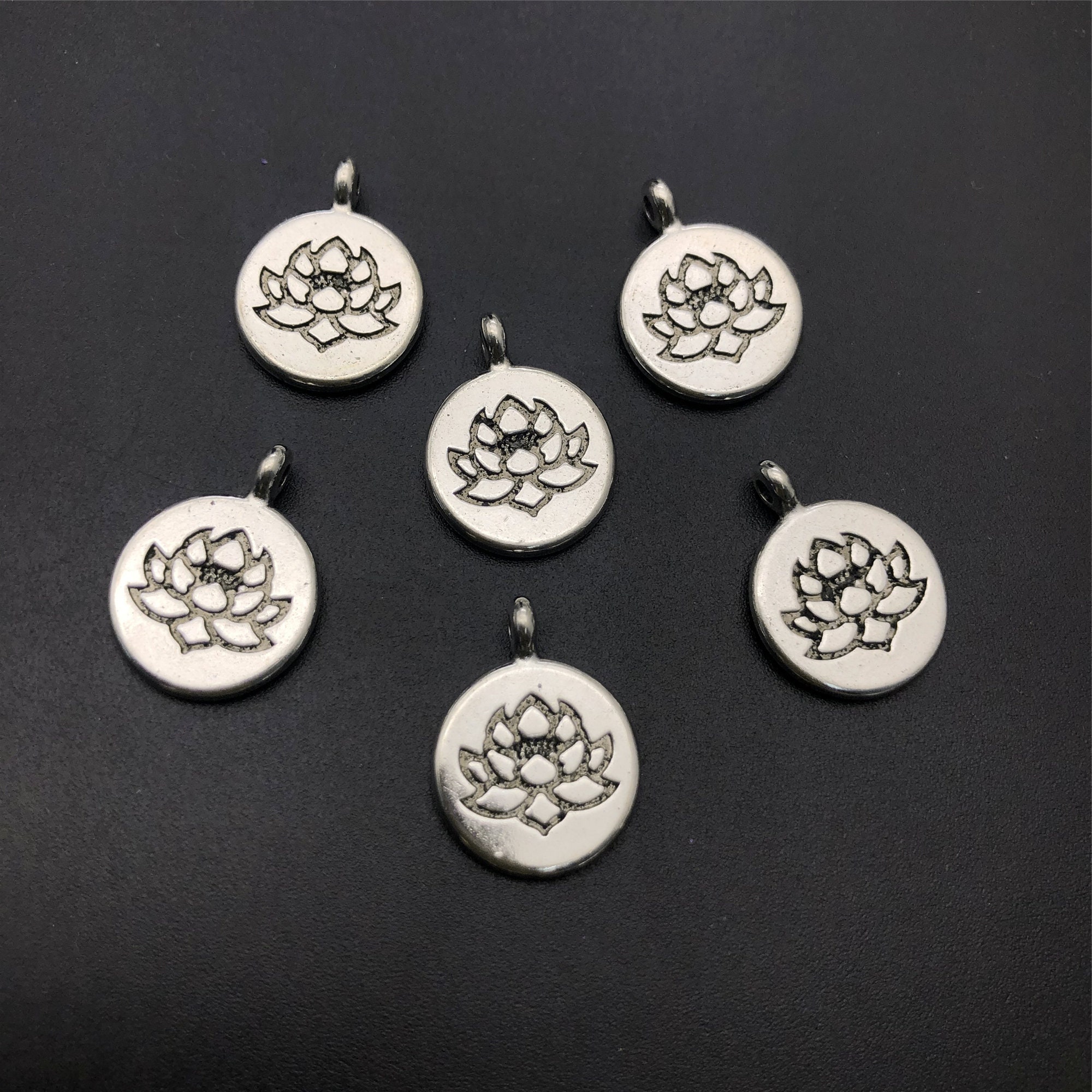 Lot 1 12 Monthly Flower Diy Charms Wholesale Stainless Steel - Temu