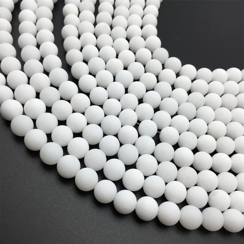 100 Stück Weiße Jade Bodhi Perlen – 8x10 Mm, Mit Loch, Für Schmuckherstellung & Bastelprojekte