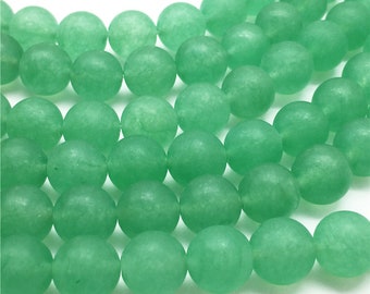 8mm 10mm Grüne Jade Runde Perlen Gemstone Loose Perlen