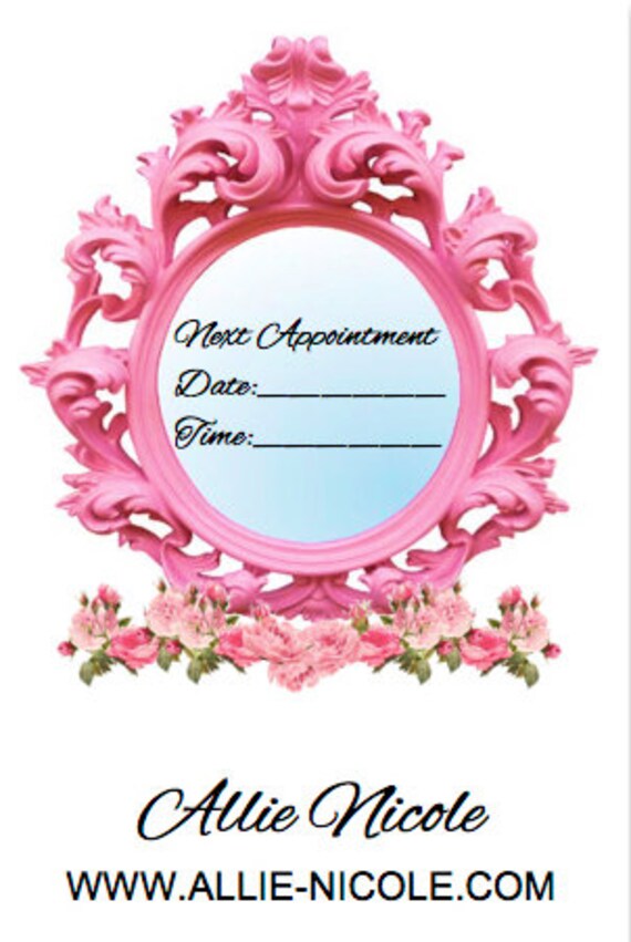 3x5 Hairstylist Biz Card Appointment Card Hair Etsy