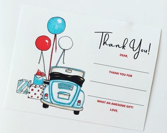 5x7 Kid’s Thank You Card Set | Love Bugs | Kids Stationery | Boys and Girls | Allie Nicole Paperie