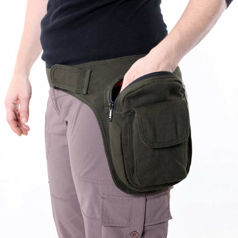 Large Canvas Hip Bag Nomad Essentials Etsy