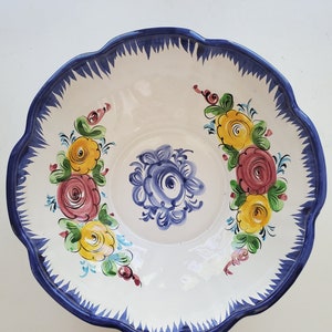 Serving Bowl - Hand Painted Vestal - Portugal