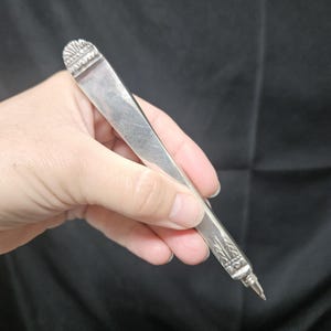 Knife Handle Ballpoint Pen Artisan Modified Antique Oneida "Surf Club"
