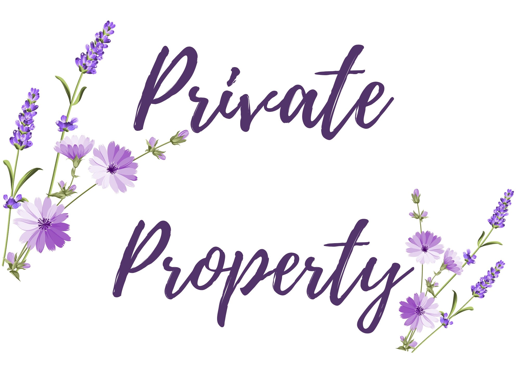 Private Property House Sign Template Digital Download Etsy