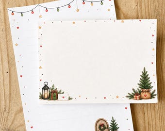 Christmas stationery with matching envelopes – 20 sheets of DIN A5 paper