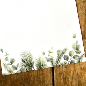 Briefpapier Winter DIN A4 (Wintereukalyptus)