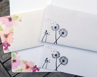 Letterset bloemen & paardenbloem