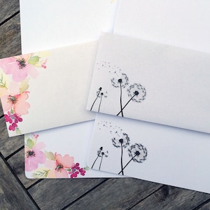 Briefset Floral & Pusteblume
