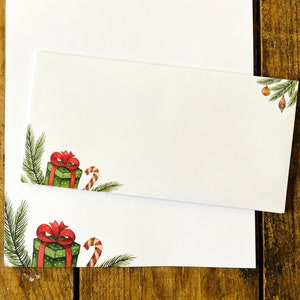 Papeterie cadeau de Noël DIN A4 I Ensemble de papeterie/enveloppes