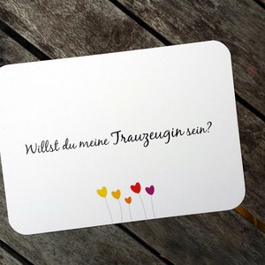 Kaartje "Wil jij mijn getuige zijn?"