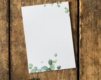 Botanical Notepad – A6 | Notepads with eucalyptus design