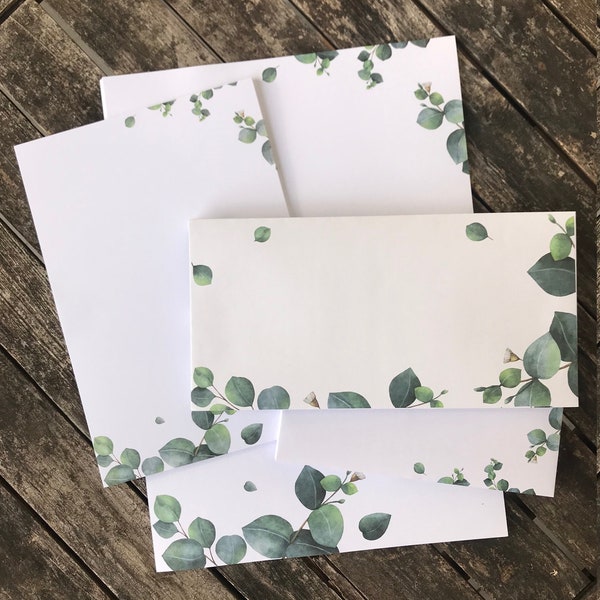 XXL eucalyptus letter set