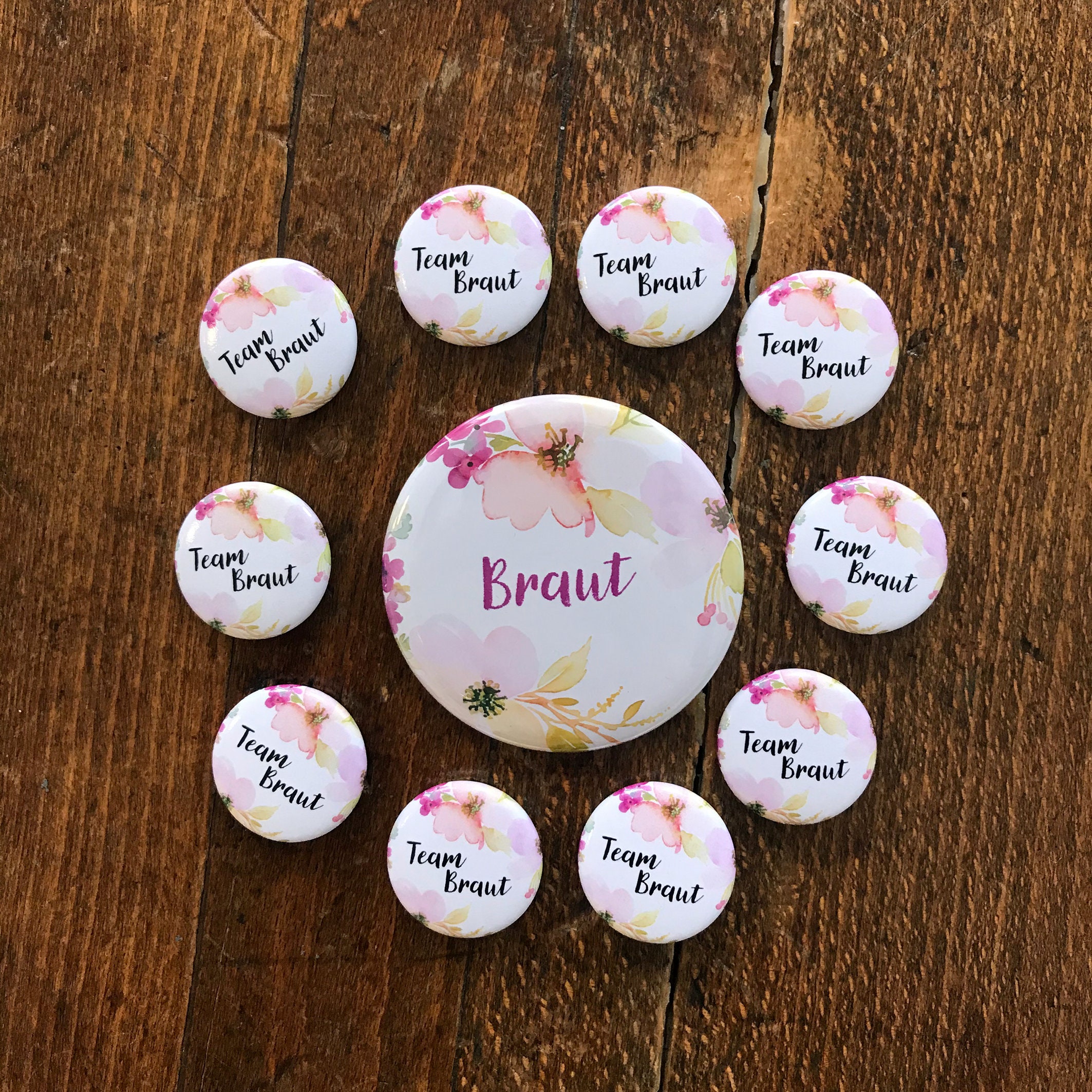 JGA-Button-Set FLORAL - Etsy.de