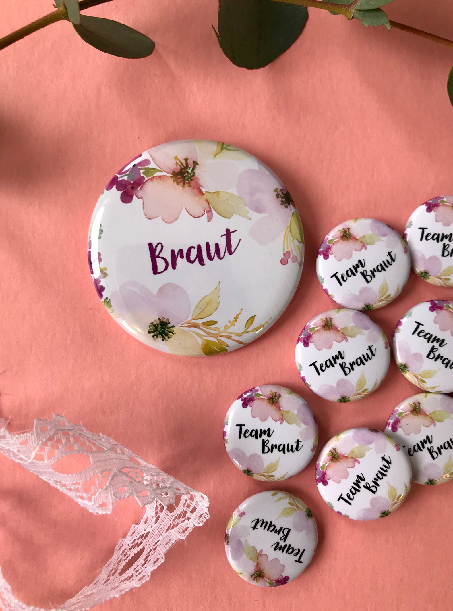 JGA-Button-Set FLORAL - Etsy.de