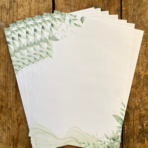 Briefpapier Blättertraum DIN A4 I Set Briefpapier/Briefumschläge Bild 2