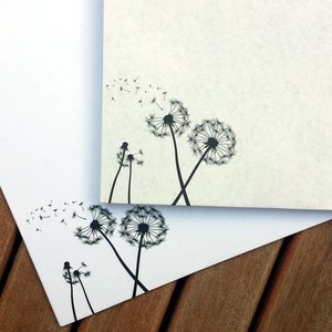 Stationery Dandelion DIN A5 I Set of stationery/envelopes Set