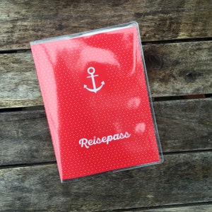 Reisepass-Hülle | Roter Anker