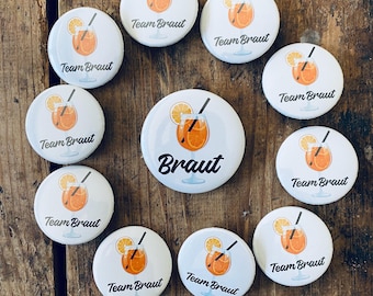 Hen Party Button Set – “Team Bride” & “Bride” – Perfect for the hen party HOLYAPEROLY