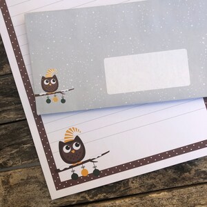 Large Christmas Owl Letter Set