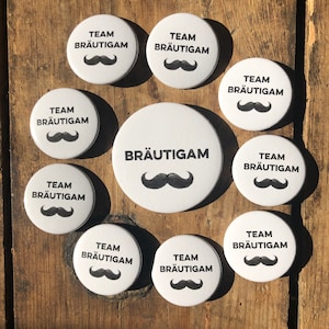 JGA button set mustache • men • mustache • gentlemen • groom • team