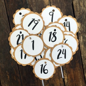 Numeri del Calendario dell'Avvento Errori ortografici • Calendario di Natale • Artigianato • Adesivi • Numeri