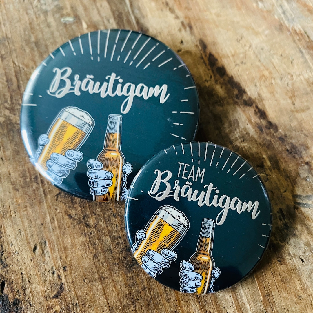 JGA-Button-Set Bier • Männer • Prost • Herren • Bräutigam • Team - Etsy.de