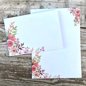Briefpapier Frühlingsflowers DIN A5 I Set Briefpapier/Briefumschläge Bild 1