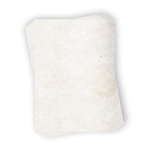 May include: A stack of blank, off-white paper with a slightly textured surface.