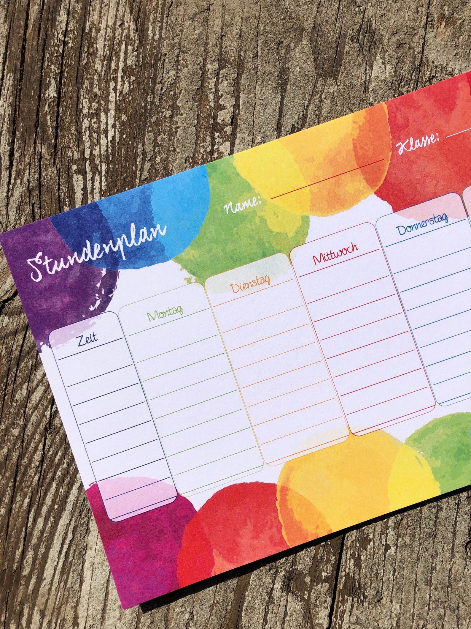 Stundenplan / A5 | Etsy
