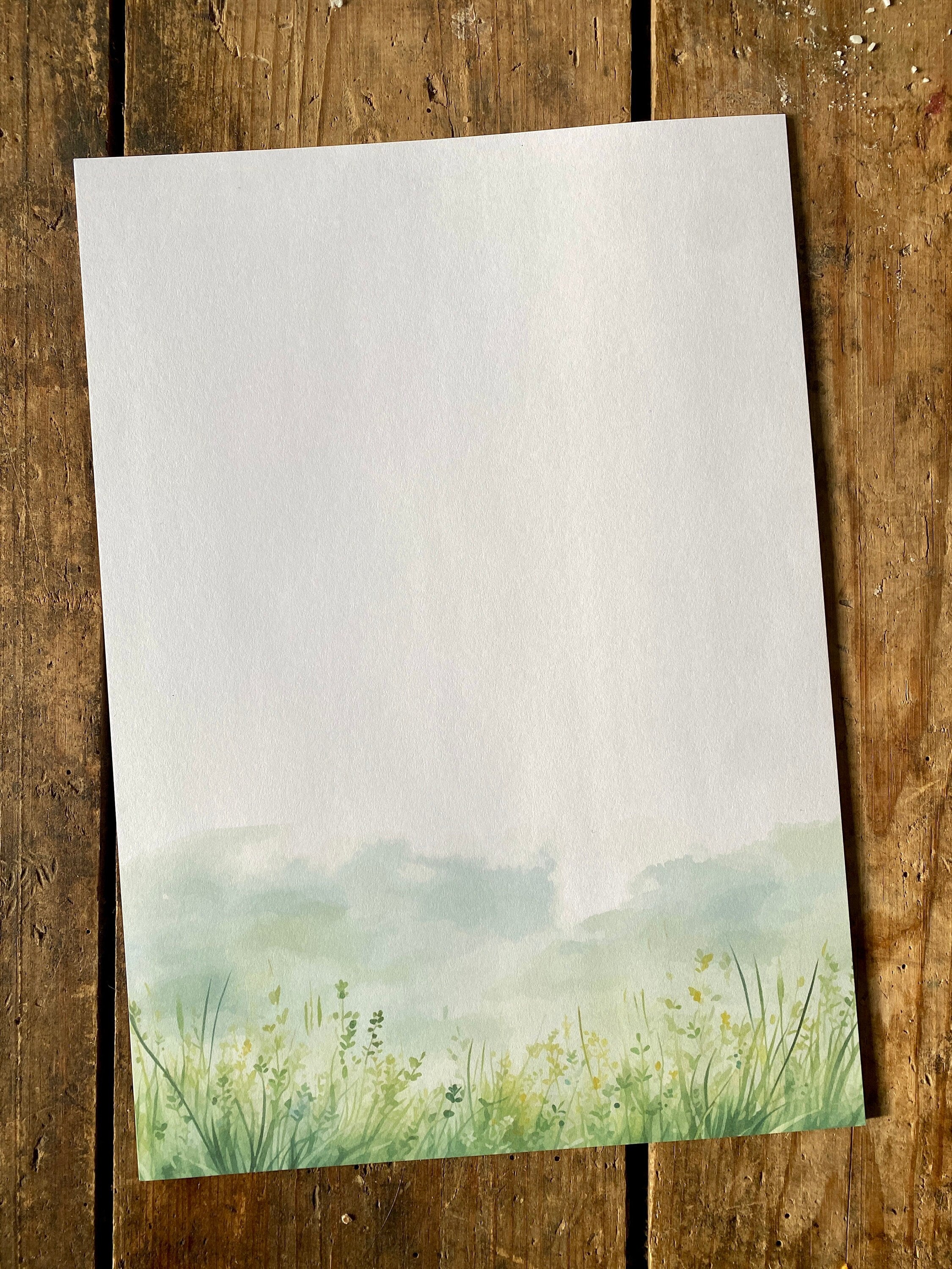 Green Meadow Stationery | DIN A4 | printed on high-quality 90g paper
