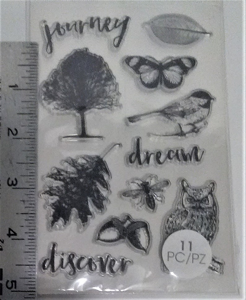 Clear stamps Bees,Butterfly rubber stamps fabric stamps scrapbooking Owl DIY Crafts,Art craft Clear rubber Stamps,Bird rubber stamp