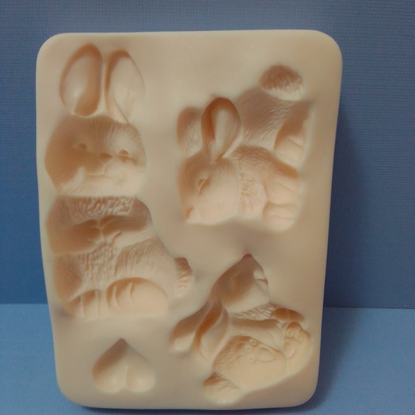 Push Molds,Rabbit Molds,Air Dry Clay Molds,Heart Molds, Molds,Craft Molds,Rubber Molds,Jewelry Molds,Soap Molds,Clay Molds,Plaster Molds