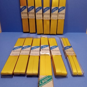 13pc Yellow Ribbon Asst,Yellow Grosgrain,Yellow Satin Ribbons,Mixed 1/4&quot;and 3/8&quot;wide Ribbons,Craft Supplies,Bowmaking Supply,Sewing Supplies
