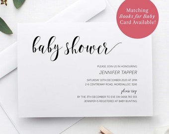 Baby Shower Invite, Shower Invitation, Printable, Gender Neutral, Digital file #008